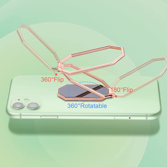 Foldable Magnetic Cell Phone Ring Holder Finger Kickstand Rotation Phone Stand