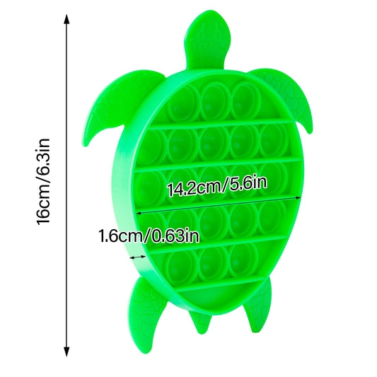 Push Pop Bubble Fidget Sensory Toy Sea Turtle Shaped Fidget Toy for Special Ne