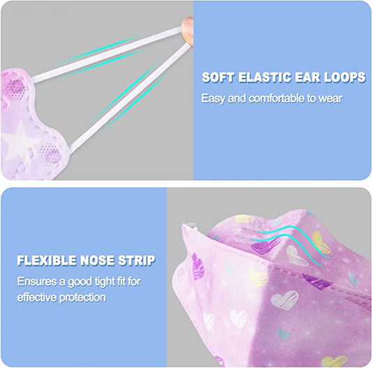 50PCS KF94 s for Adults 3D Tri-Folding Disposable Protective Fashio