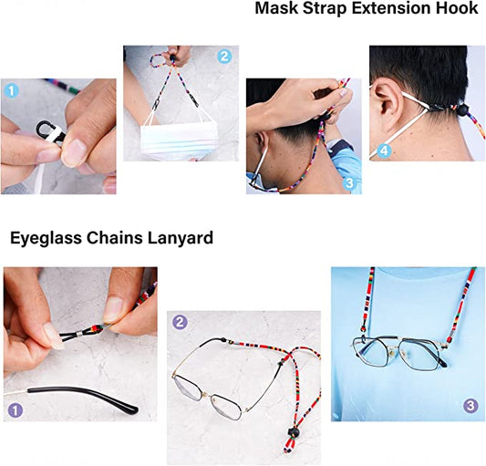 7PCS 15" Long Universal Lanyard Holder with Sliding Cord Lock Mixed Colors