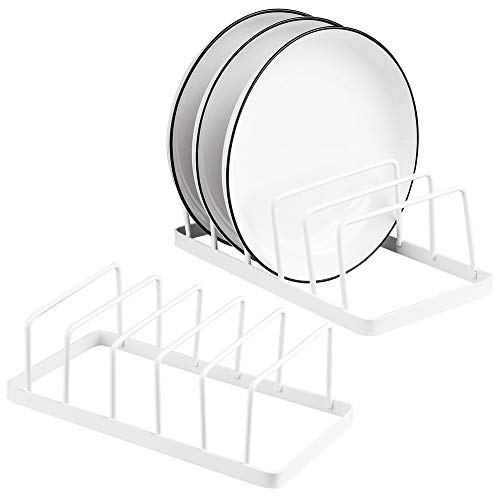 Dish Plate Storage Drainboard 2PCS Pot Lid Holder Dish Rack Plate Drying Drainer