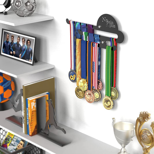 Sports Marathon Medal Display Hanger Holder Rack Wall Mount 3 Lines Easy Install