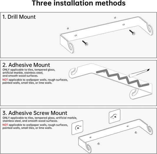 Paper Towel Holder Self-Adhesive Kitchen Under Cabinet Wall Mount Home Sink Rack