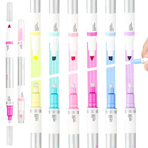 Erasable Highlighter Dual Tip Smooth Writing Highlighter Assorted