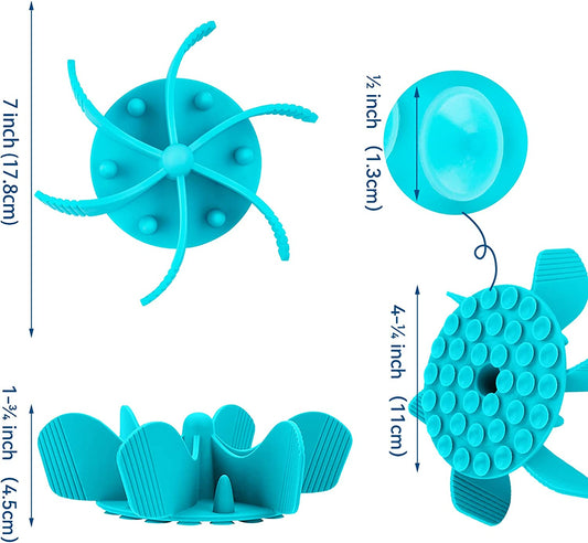Slow Feeder Dog Bowl Insert Spiral Suction Cups for Small Medium Large Size Dogs