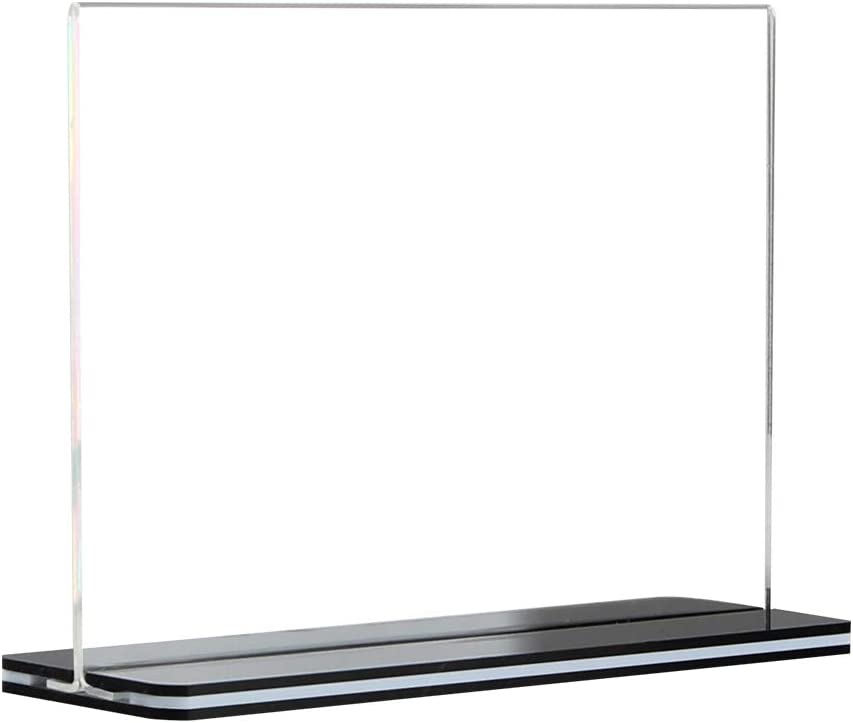 [5 Pack] 11x8.5 inch Landscape Office Table Sign Display Holder for Trade Show