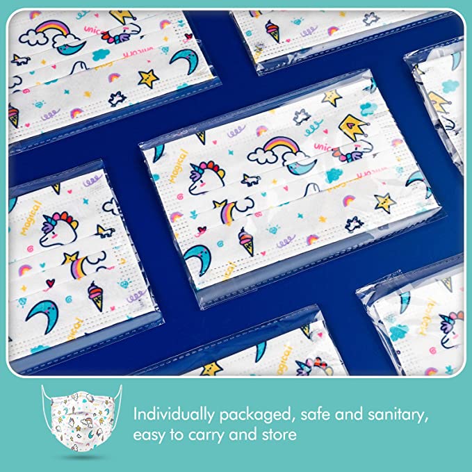 Kids 80PC Disposable Individually Packaged Cartoon Patterns