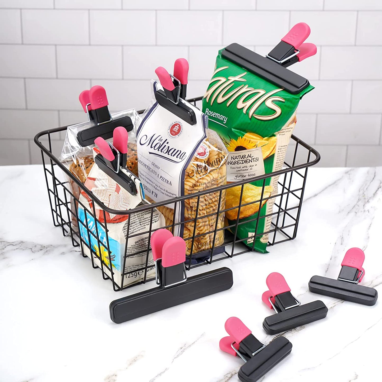 Chip Bag Clips 10PCS Plastic Bag Sealing Clips Assorted Sizes Food Bag Seal Clip