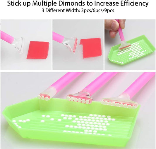 Complete 5D Diamond Painting Kit Tool, Diamond Painting Accessories, Light Drill