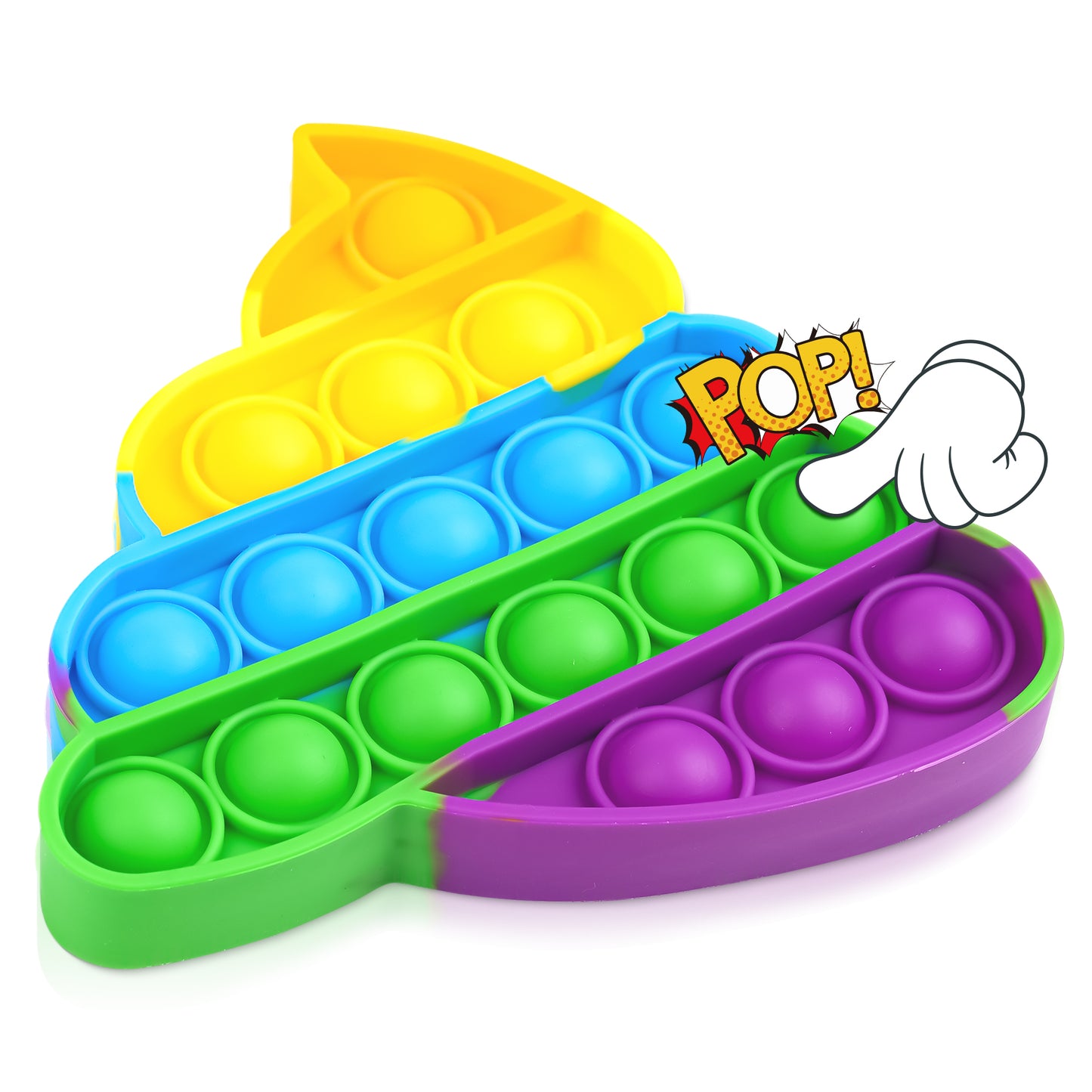Fidget Pack Push Pop Bubble Fidget Sensory Toy, Fidget Toys for Stress Relief