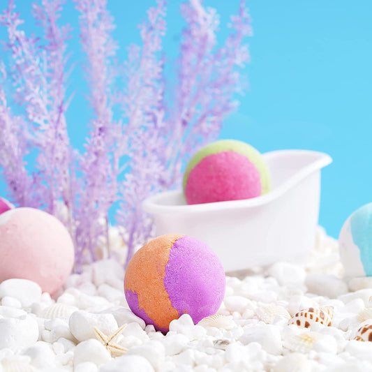 Bath Bomb 12PCS Gift Box Handmade Fizzies 2.5oz Pure Natural Essential Oil Shea