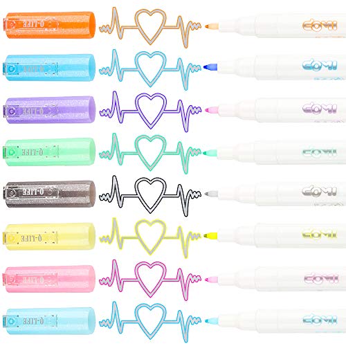 Super Squiggles Self-outline Metallic Markers, SuperSquiggles Double Line Pen Gi