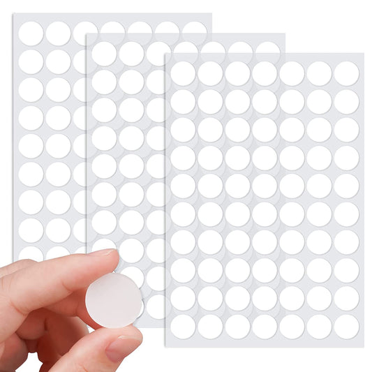 Double-Sided Acrylic Adhesive Dots 210PCS 0.79"/20mm Round Transparent Stickers