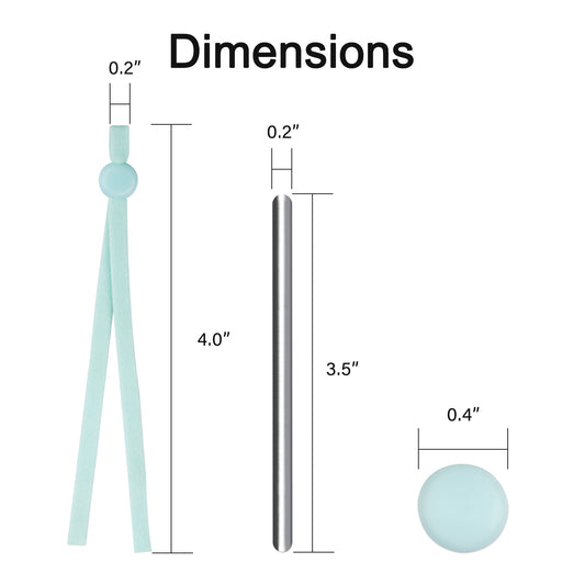 Elastic Band 60PCS 1/5?” Wide Adjustable 6 Assorted Colors Precut Cute + 35PCS