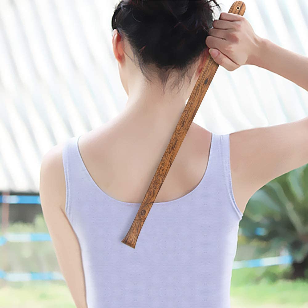 100% Natural Bocote Wood Back Massager, Bamboo Therapeutic Back Scratchers, Body