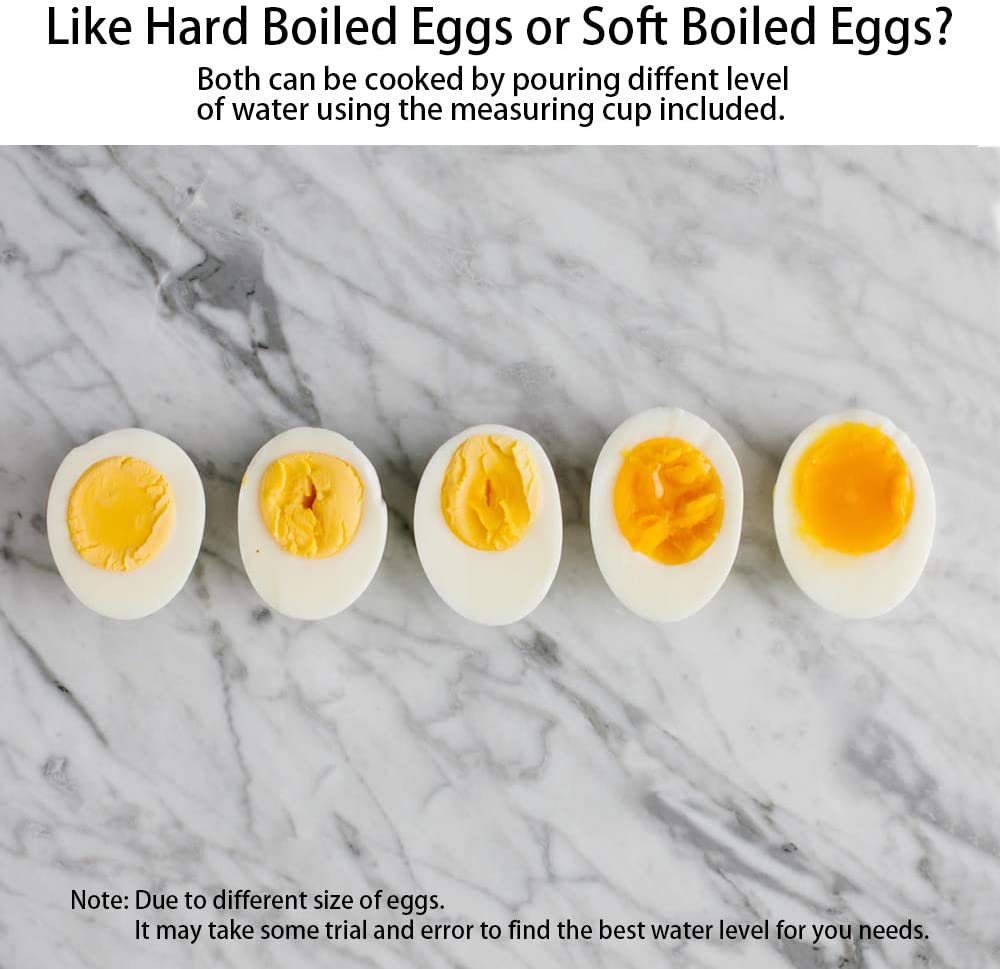 Egg Cooker 2-Tier Large 14 Egg Capacity Rapid Egg Maker Auto Off Hard Boiled Egg