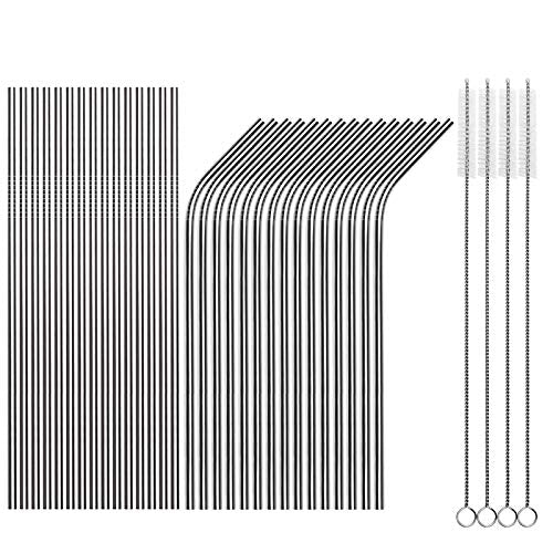 [30 PCS] Value Pack Reusable Stainless Steel Straws Combinations Home Metal Stra