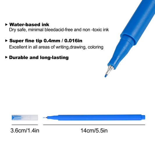 0.4mm Fineliner Pen Set 48-Color Planner Porous Journaling Marker Micro-Pen Mo