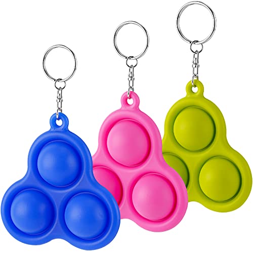Fidget Pack 3-Pack Mini Push Pop Bubble Fidget Sensory Toy, 3-Bubble Stress An