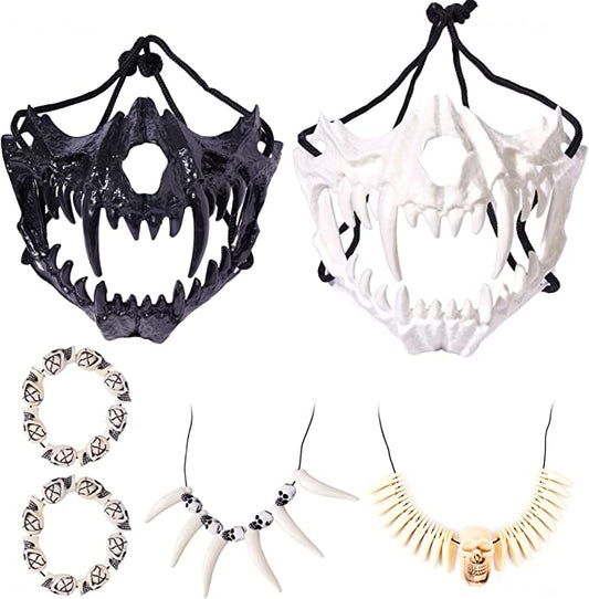 Halloween Party Skull Skeleton Teeth Bones Costume Jewelry Cosplay Collection
