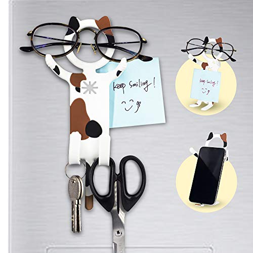 Flexible Cat Magnetic Refrigerator Hooks Set Multi-Use Fridge Door Animal Key