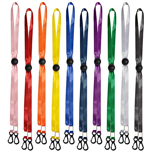 Lanyard 10-Color Multipurpose Adjustable Length Polyester Protective Strap Hold